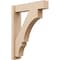 Ekena Millwork 6-in W x 24-in D x 32-in H Balboa Block Rough Cedar Woodgrain TimberThane Outlooker, Primed Tan OUTUR060X24X32BOA44RCPR - alternate 1